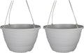 Wrapt Hanging Planters 13in Pack of 2 - Textured Weather Resistant