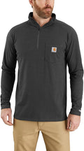 Carhartt Men's Force Relaxed Fit Midweight Long-Sleeve Quarter-Zip dry