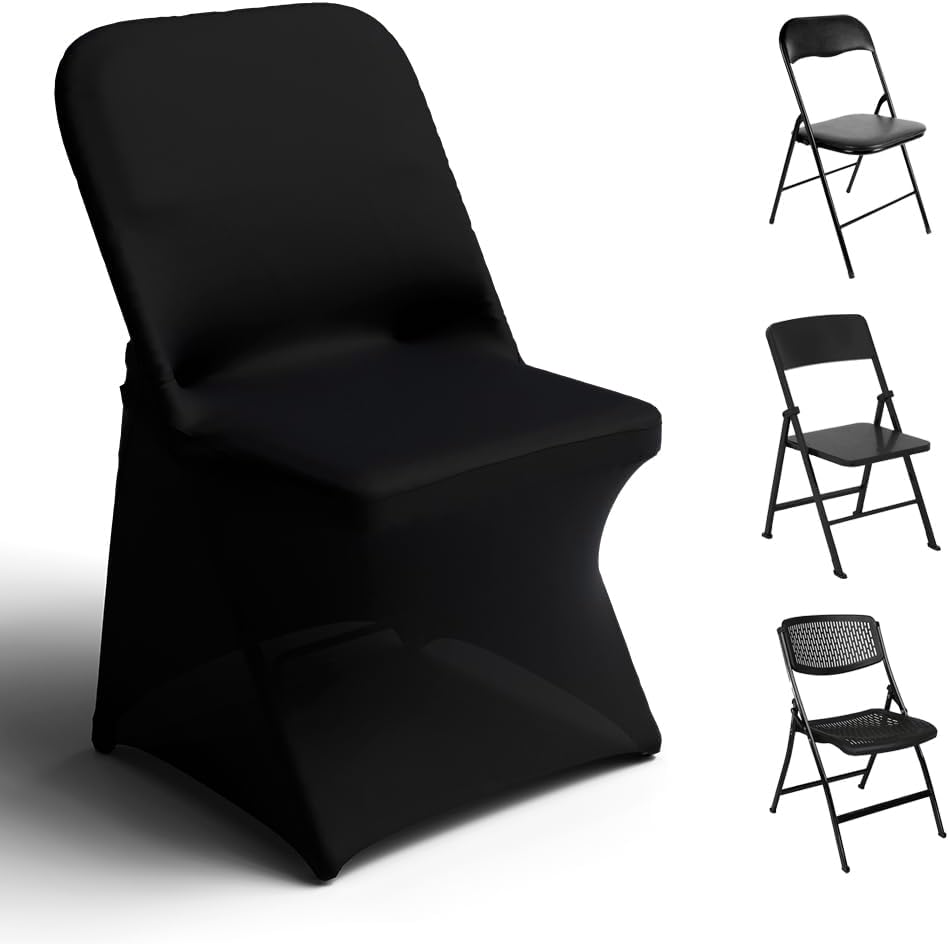 Trlyc Spandex Folding Chair Covers for Elegant Events and Parties