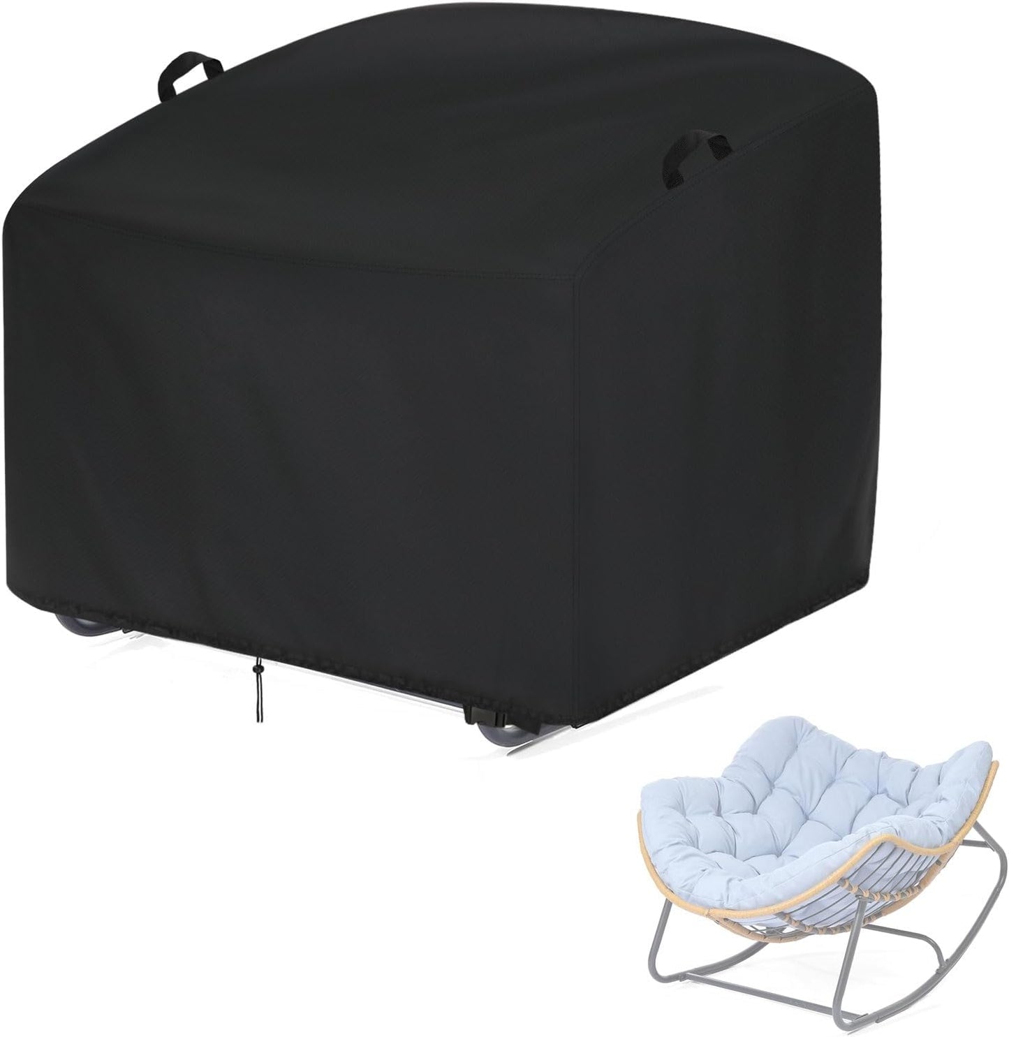 Outdoor Papasan Rocking Chair Cover for Oversized Chairs