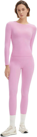 Women 2-Piece Workout Set with Tummy Control Leggings - Soft Stretch