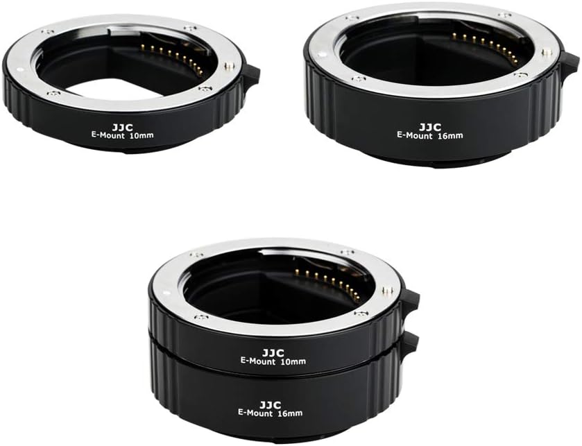 JJC E Mount Auto Focus Macro Extension Tube Set for Sony Cameras