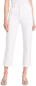 Levi's Women's Premium Ribcage Straight Ankle Jeans - High Rise Fit =