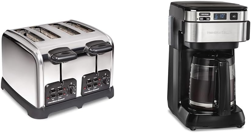 Hamilton Beach Retro Toaster with Programmable Coffee Maker