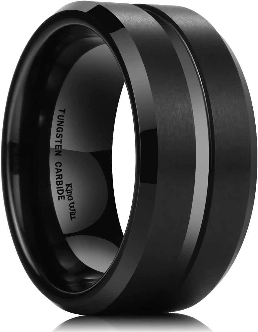 Tungsten Wedding Band for Men - Classic High Polish Comfort Fit