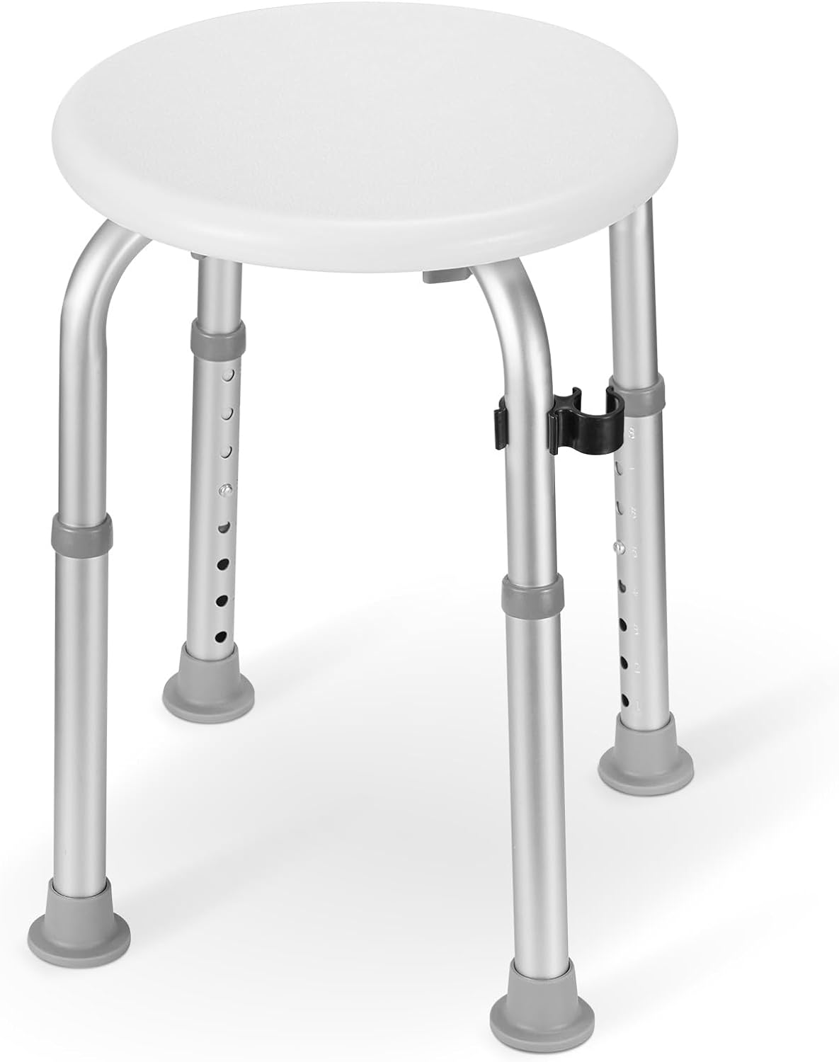 Adjustable Bath Chair for All: 8 Heights, Tool-Free Assembly