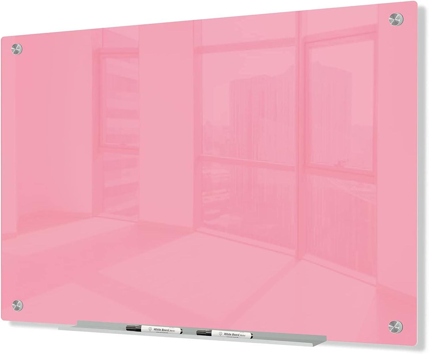 Magnetic Glass Whiteboard for Office, Home, and School Use
