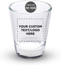 Custom Shot Glasses 1.75 oz Set of 10/50/100 - Personalized Party