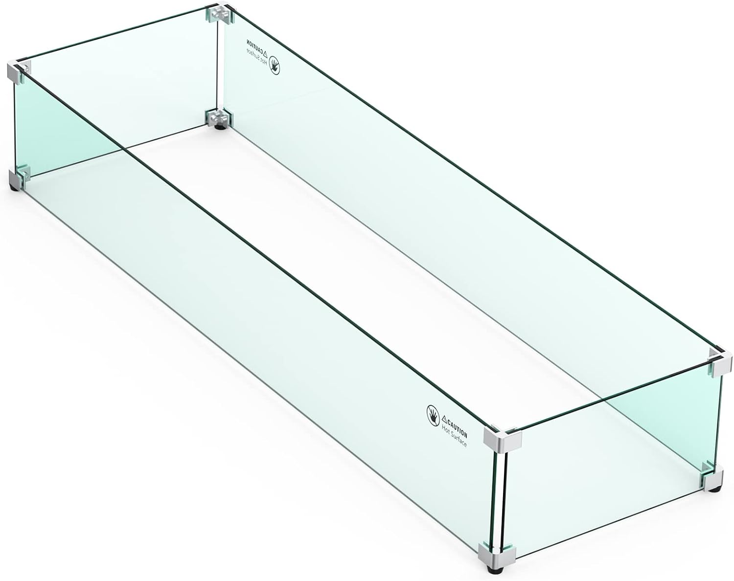 Skyflame Linear Fire Pit Wind Guard for Safety and Style