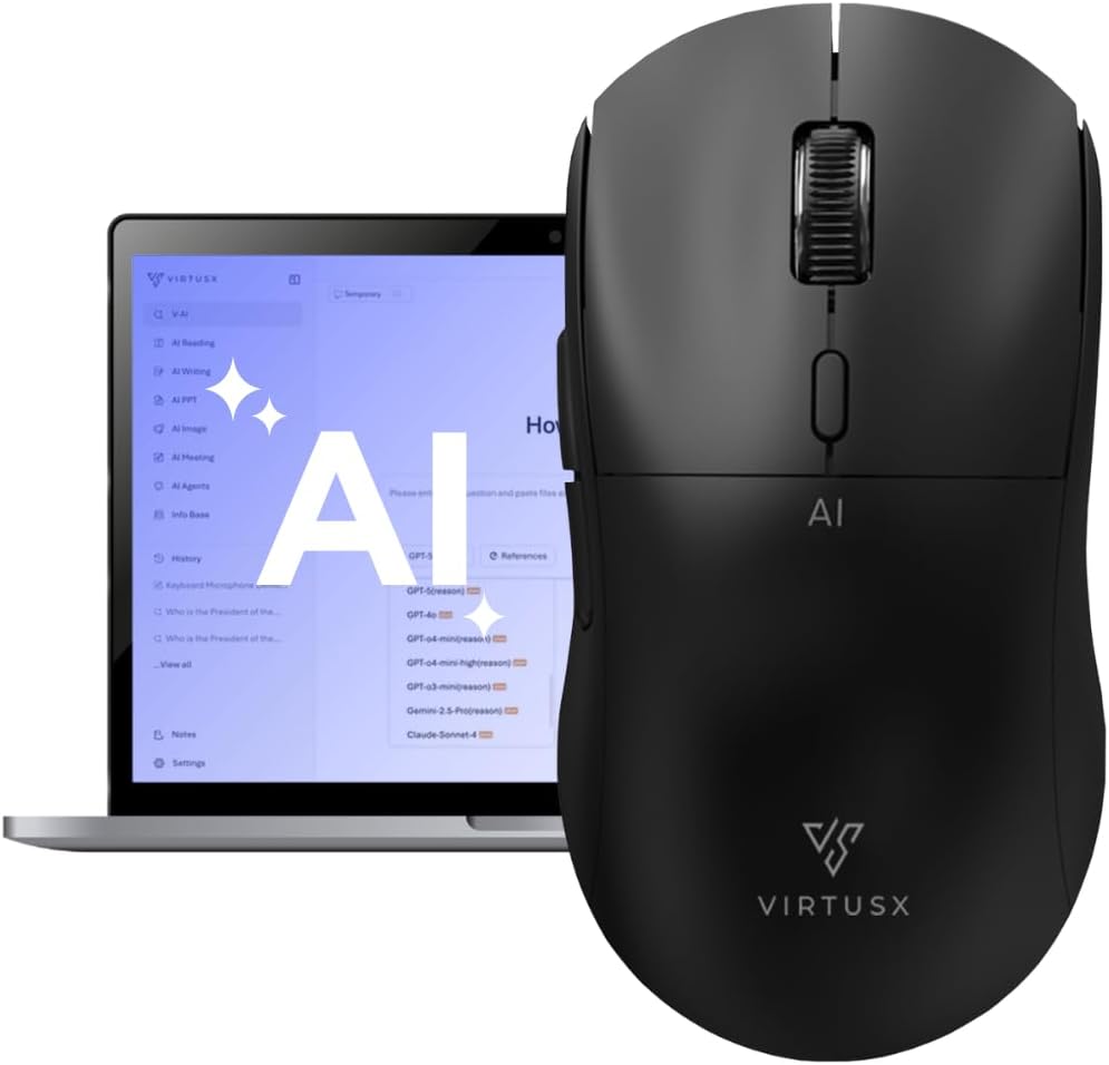 Virtusx Jethro V1 AI Mouse: Voice Typing & Transcription Tool