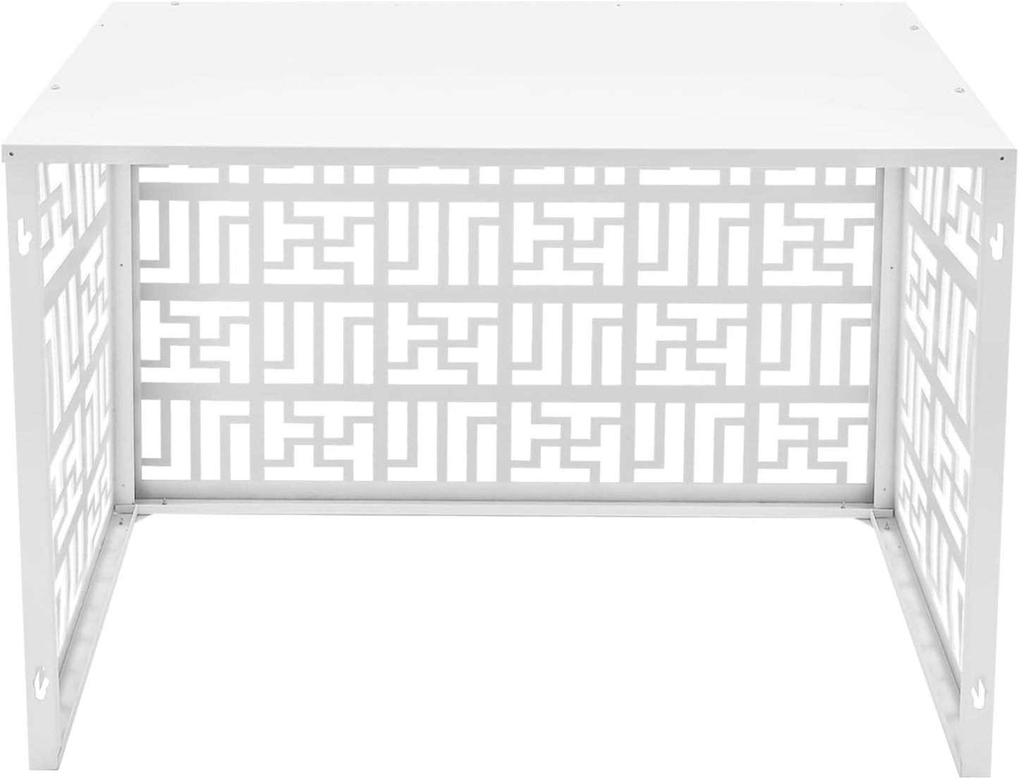 Modern Metal Outdoor AC Privacy Fence - Stylish & Practical