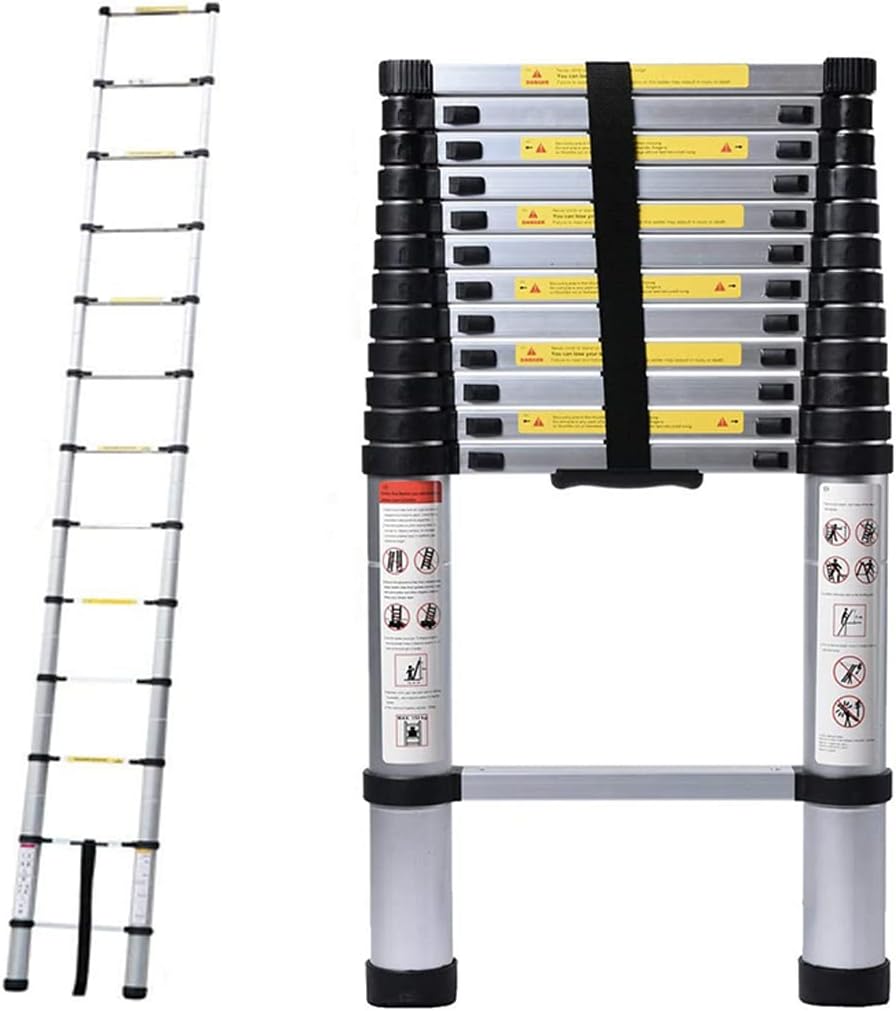 Aluminum Telescoping Ladder 16.4ft for Home and Office Use