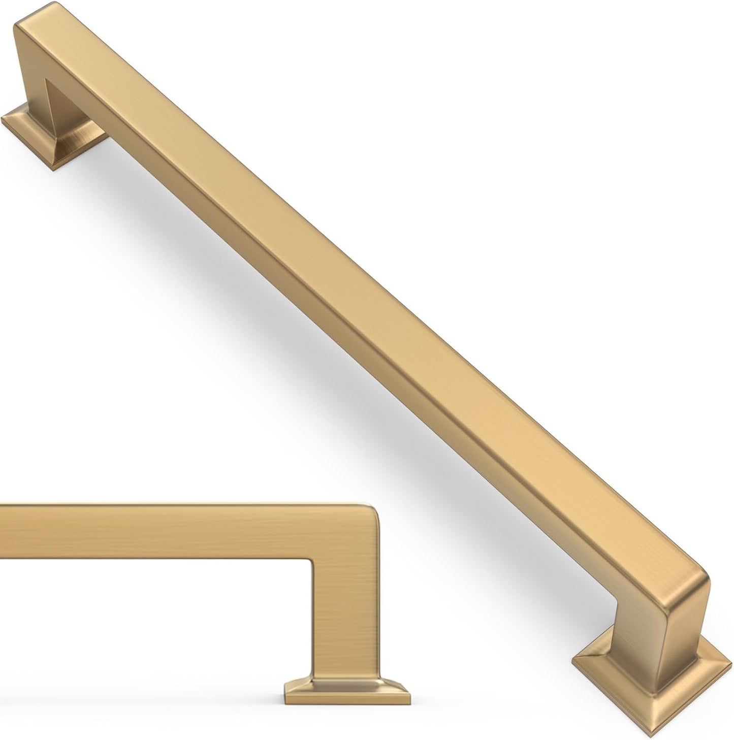 10 Pack 7-1/2 Inch Kitchen Cabinet Handles in Champagne Bronze