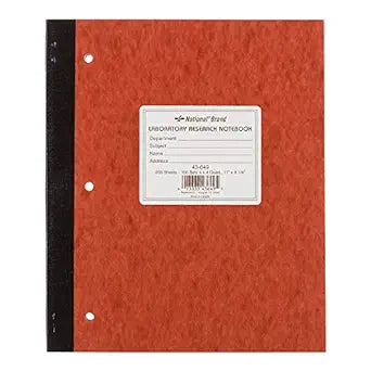 National Laboratory Notebook 4 x 4 Quad Ruled for Precision Work