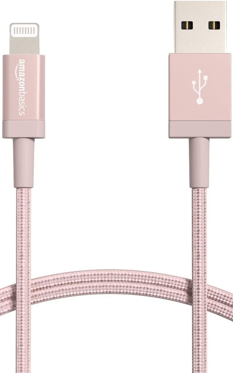 Basics MFi Certified Lightning Cable in Rose Gold
