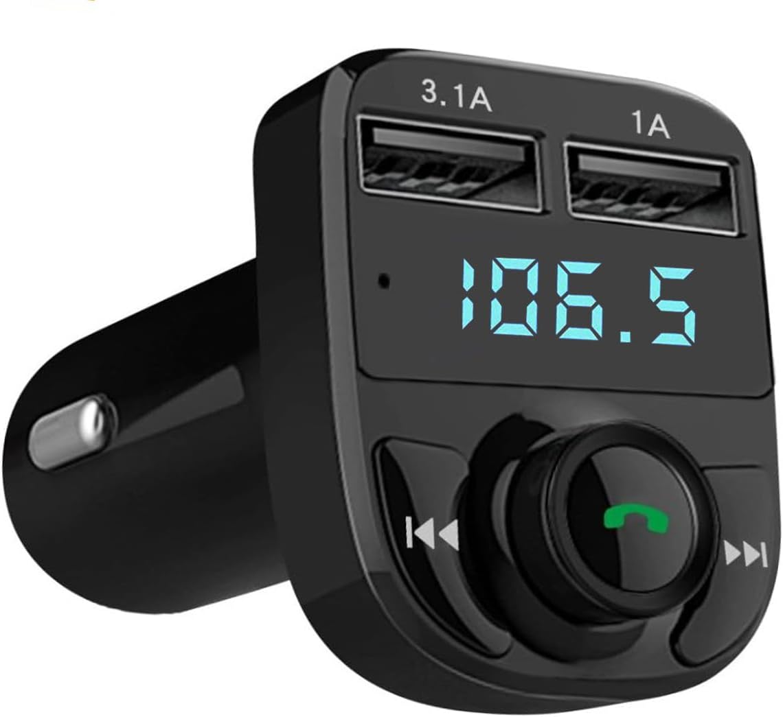 Hands-Free Calls Bluetooth FM Transmitter