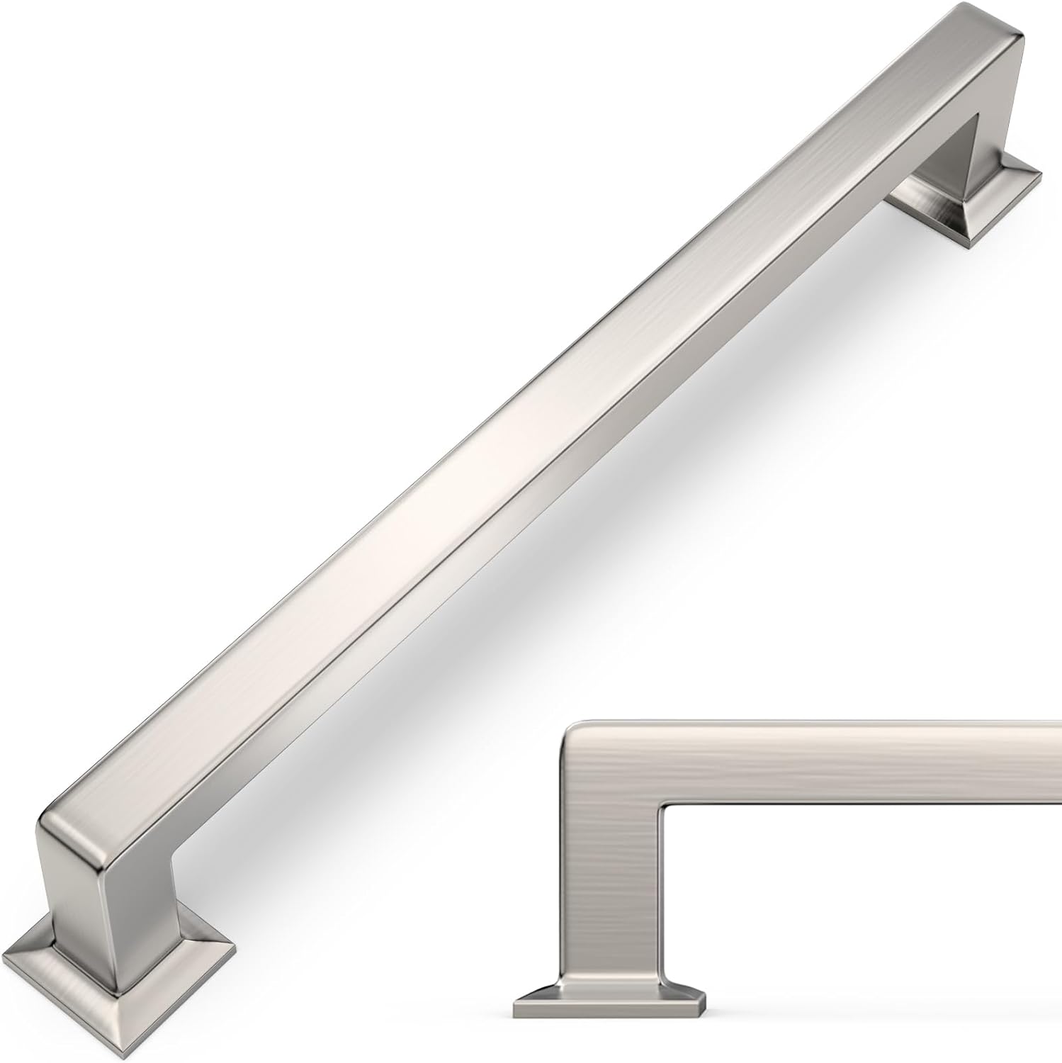 10 Pack 7-1/2 inch Brushed Satin Nickel Kitchen Cabinet Handles
