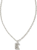Crystal Letter Short Pendant Necklace - Personalized CZ Initial Shoes