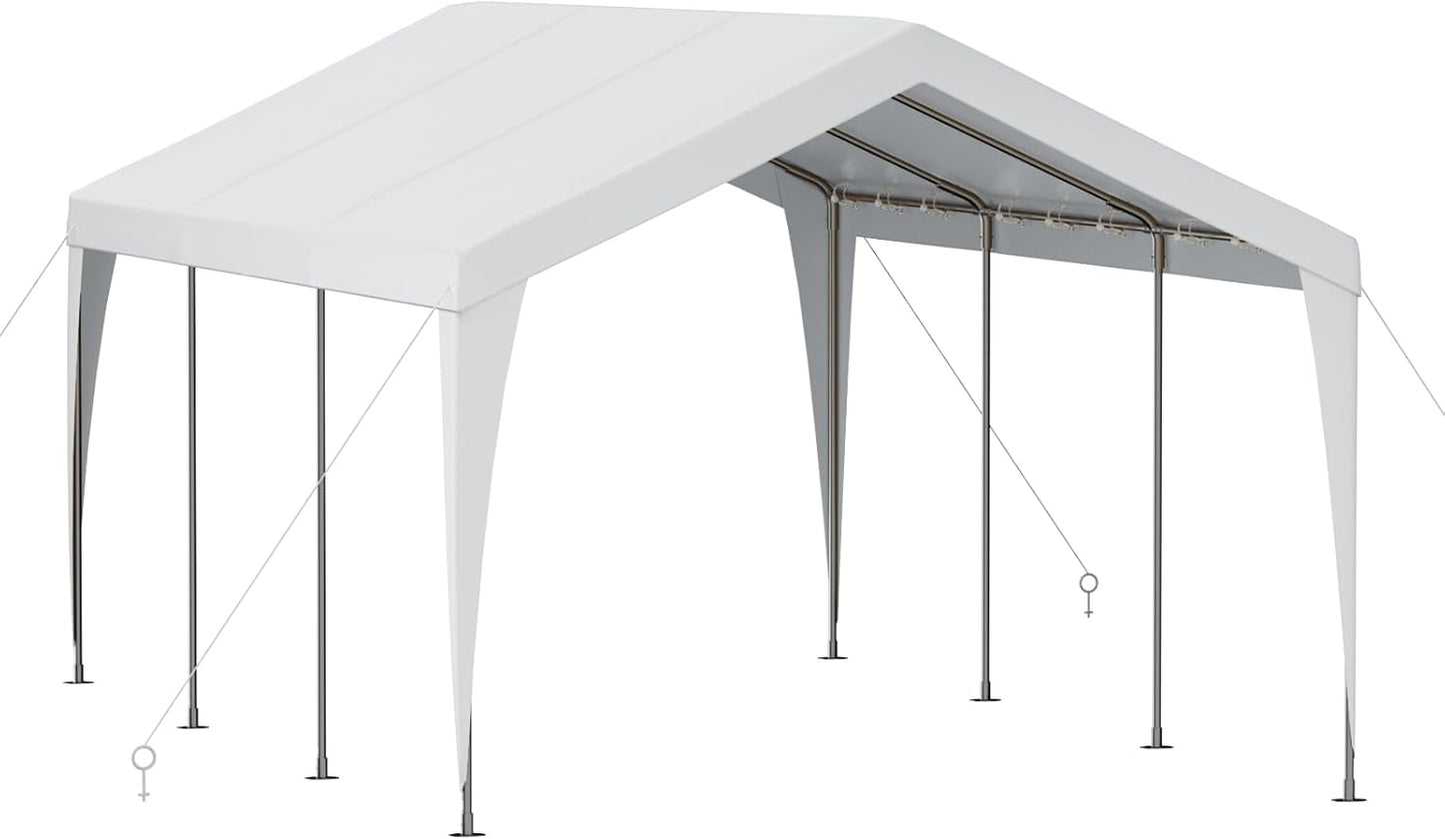 10x20 Heavy Duty Portable Garage Canopy for All-Season Use