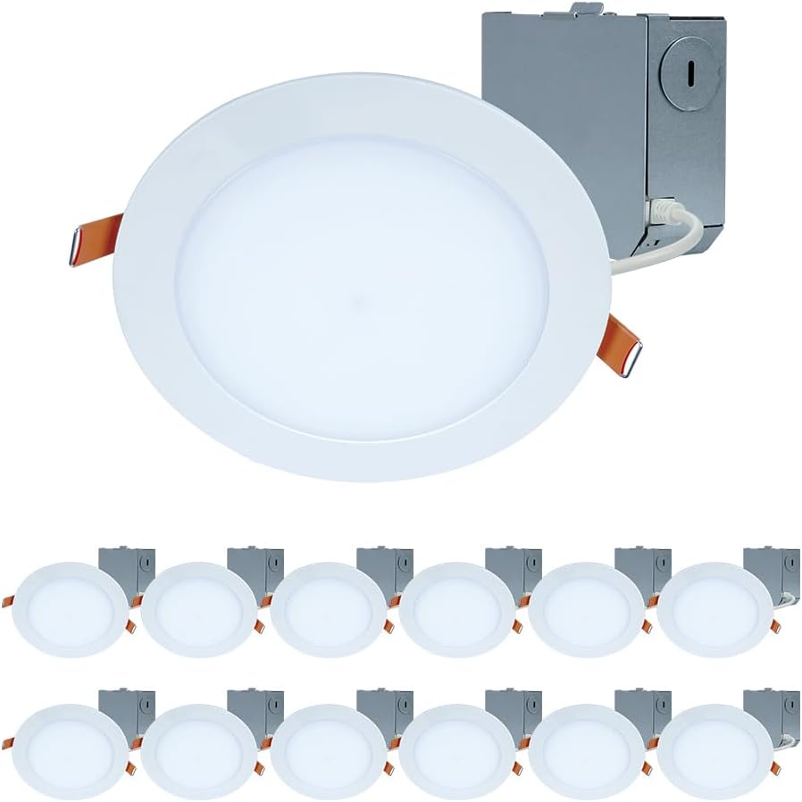 HALO 6-Inch Slim Canless Recessed Downlight for New Builds