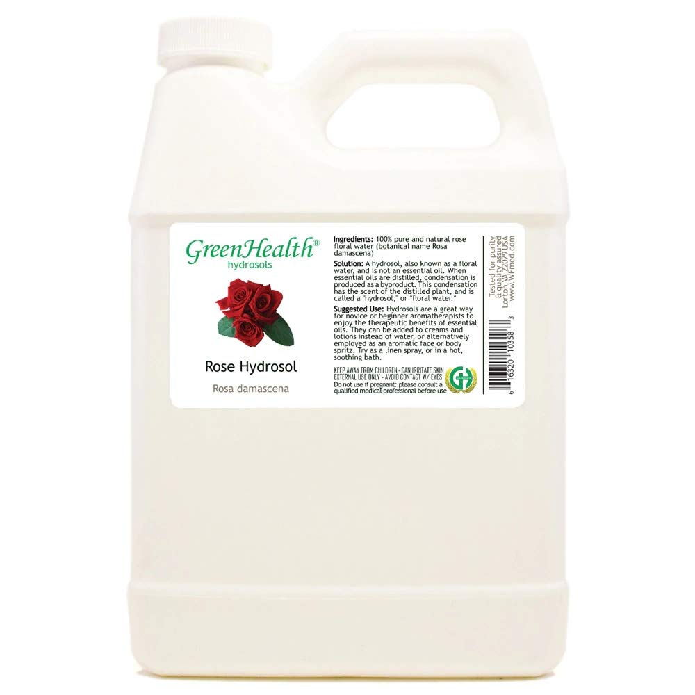 GreenHealth Hydrosol Floral Water 32 fl oz Pure Rose Water
