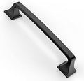 Asidrama 15 Pack 5 in (128mm) Cabinet Handles - Matte Black Zinc Pulls