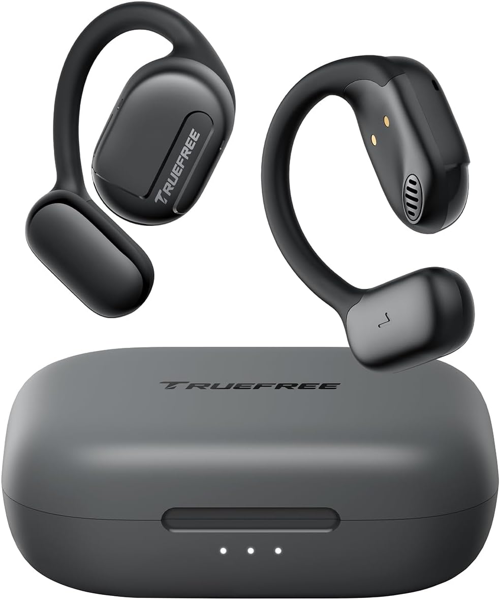 truefree Open Ear Bluetooth Earbuds - Immersive Sound, Clear Calls, 45H Playtime