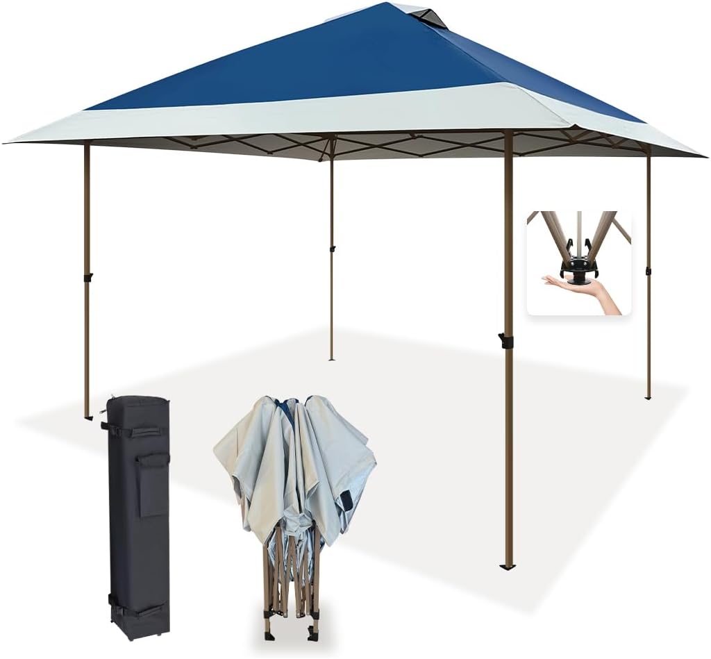 Suntime 13x13 Pop Up Canopy | Portable Shelter with Bonus Accessories