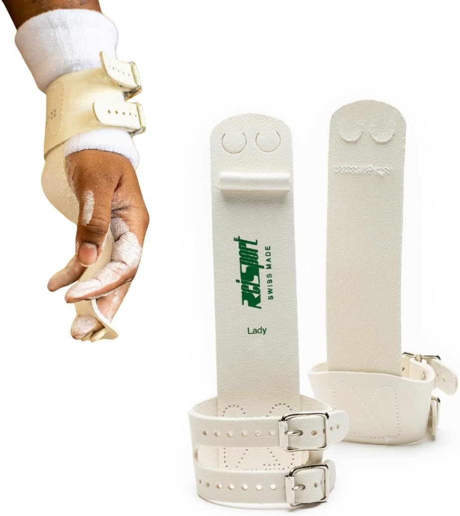 Reisport Uneven Bar Gymnastics Grips for Women - Premium Leather