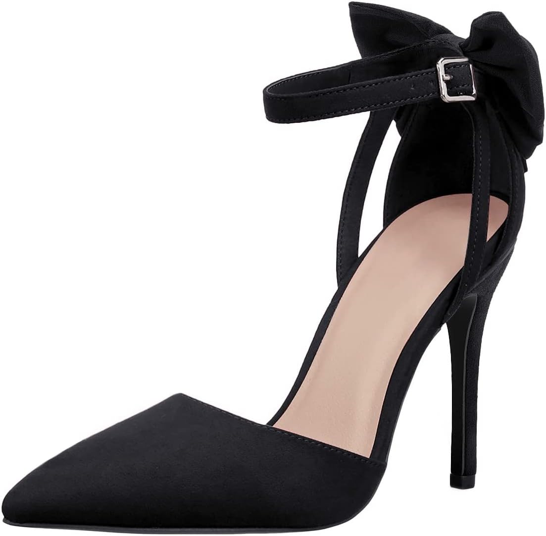 Fashare Womens High Heels Bow Tie Back Sexy Stiletto Pumps