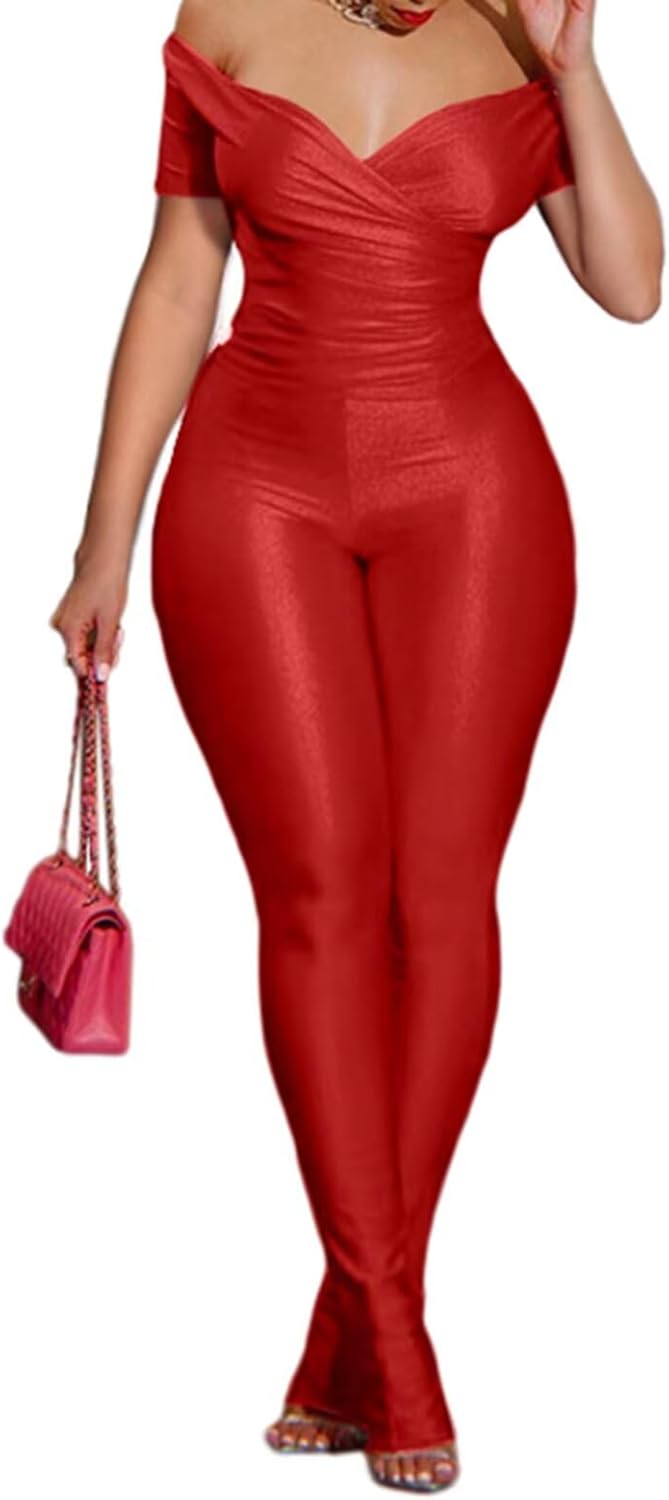 Acelyn 2 Piece Outfits for Women with Sexy Off Shoulder Tops