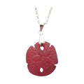 Sea Glass Sand Dollar Necklace - Hawaii Handmade Beach Jewelry
