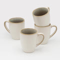 Sango Resona Moss Green Stoneware Mugs Set of 4 for Dining