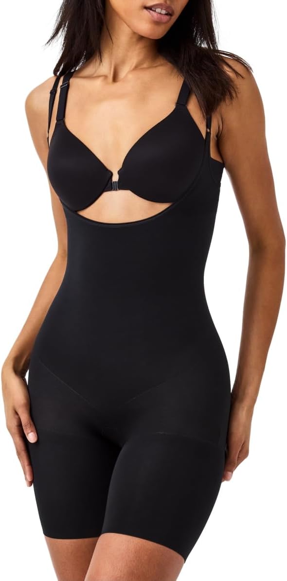 SPANX Sculpt Seamless Power Open-Bust Mid-Thigh Bodysuit Review