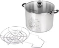Harvest Stainless Steel 20 Qt Canning Pot with Rack - Works on Any