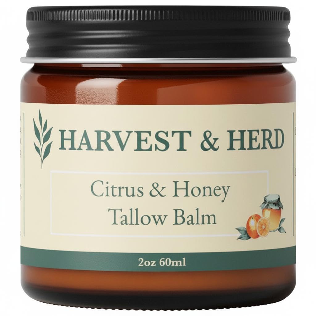 Harvest & Herd Citrus & Honey Tallow Balm for Radiant Skin