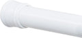 Zenna Home White Tension Shower Curtain Rod - Easy Install, Rust Resistant