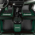 Dark Green Edge Full Coverage Custom Car Floor Mats - Luxury Fit