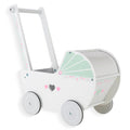 Wooden Baby Push Walker for 1 Year Old and up - Sturdy Toddler Push