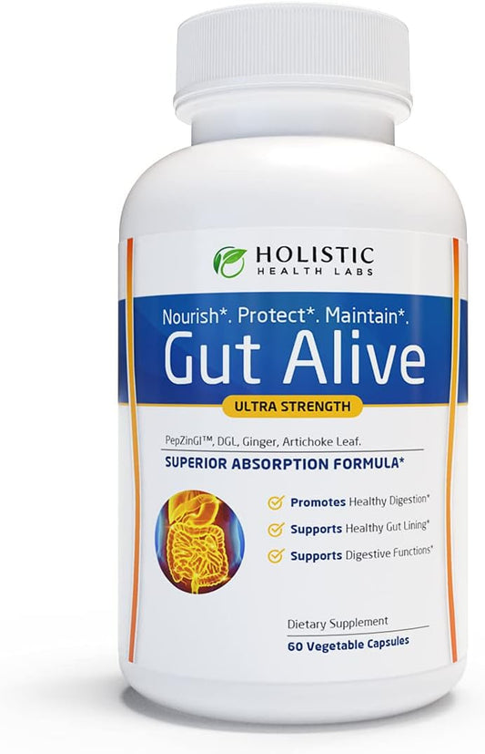 Gut Alive Natural Support for IBS, Heartburn, and Bloating