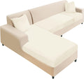 NAISI Sectional Couch Cover 4 Pieces Velvet Slipcovers for Sofa