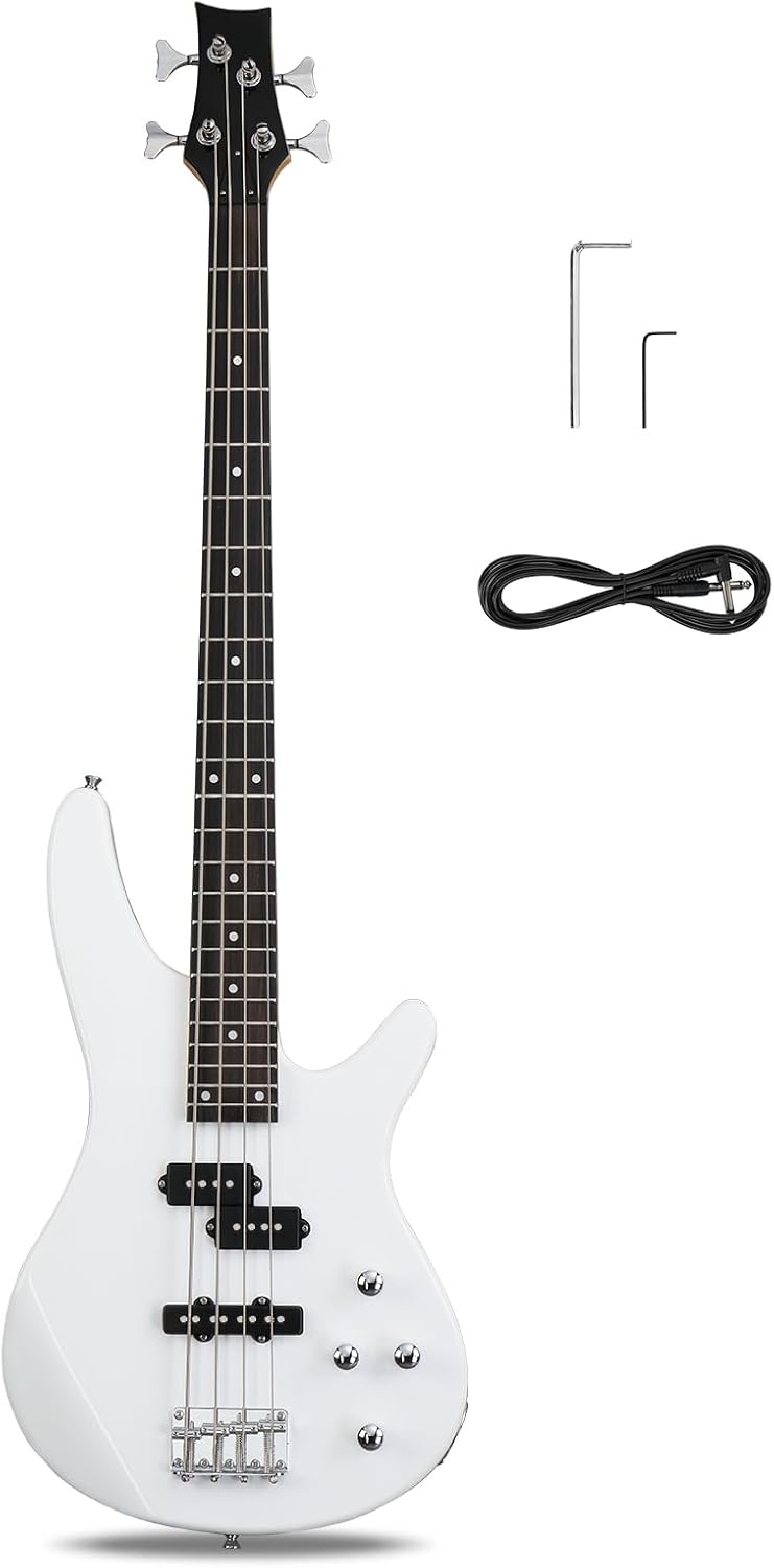 Ktaxon 4 String Electric Bass Guitar for Beginners and Pros