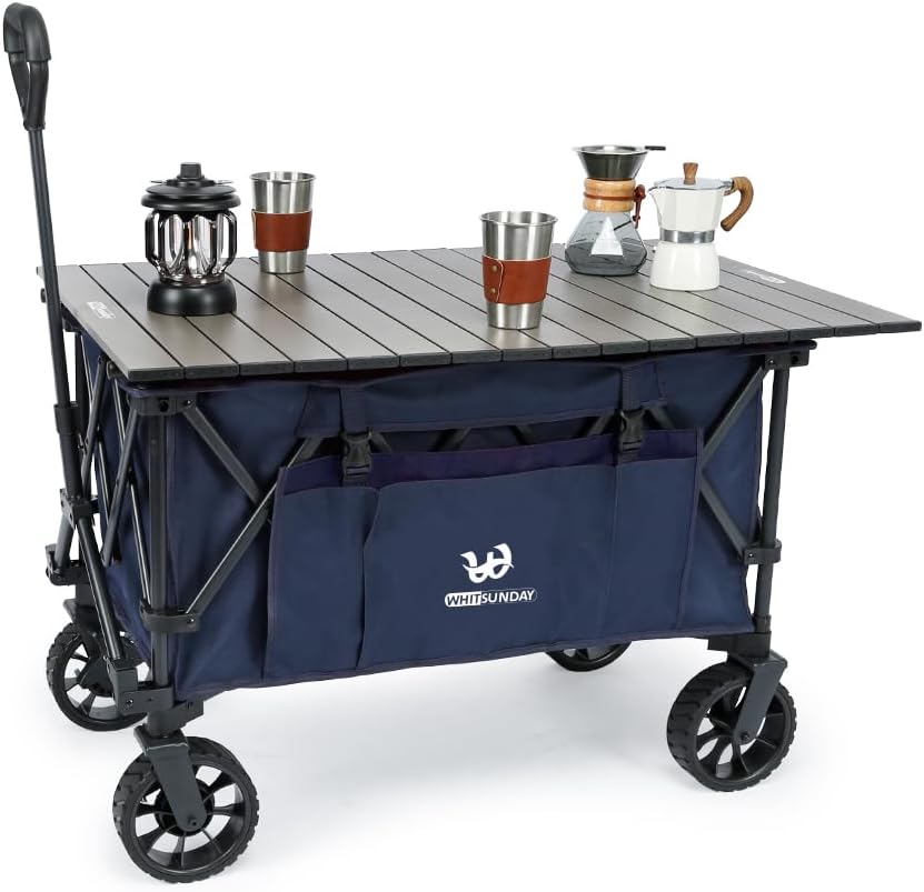 Whitsunday Folding Collapsible Utility Wagon for Outdoor Use