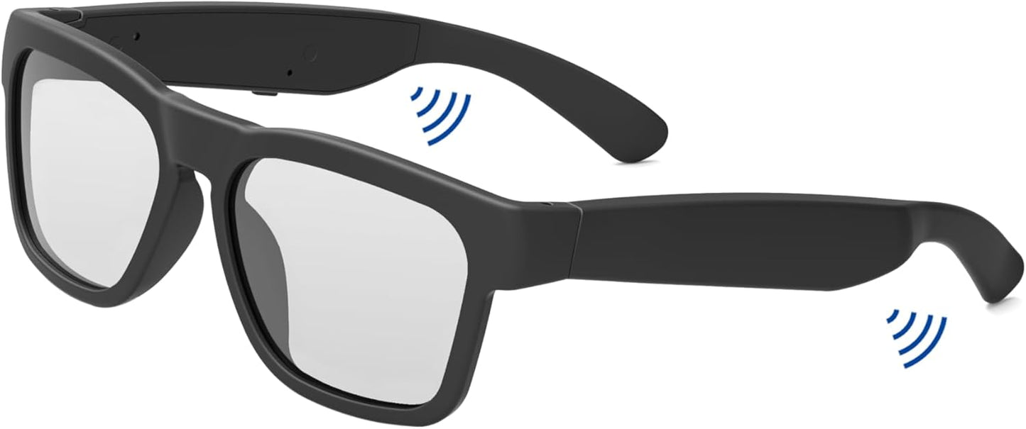 OhO Smart Glasses with Bluetooth Speaker for Music and Safety