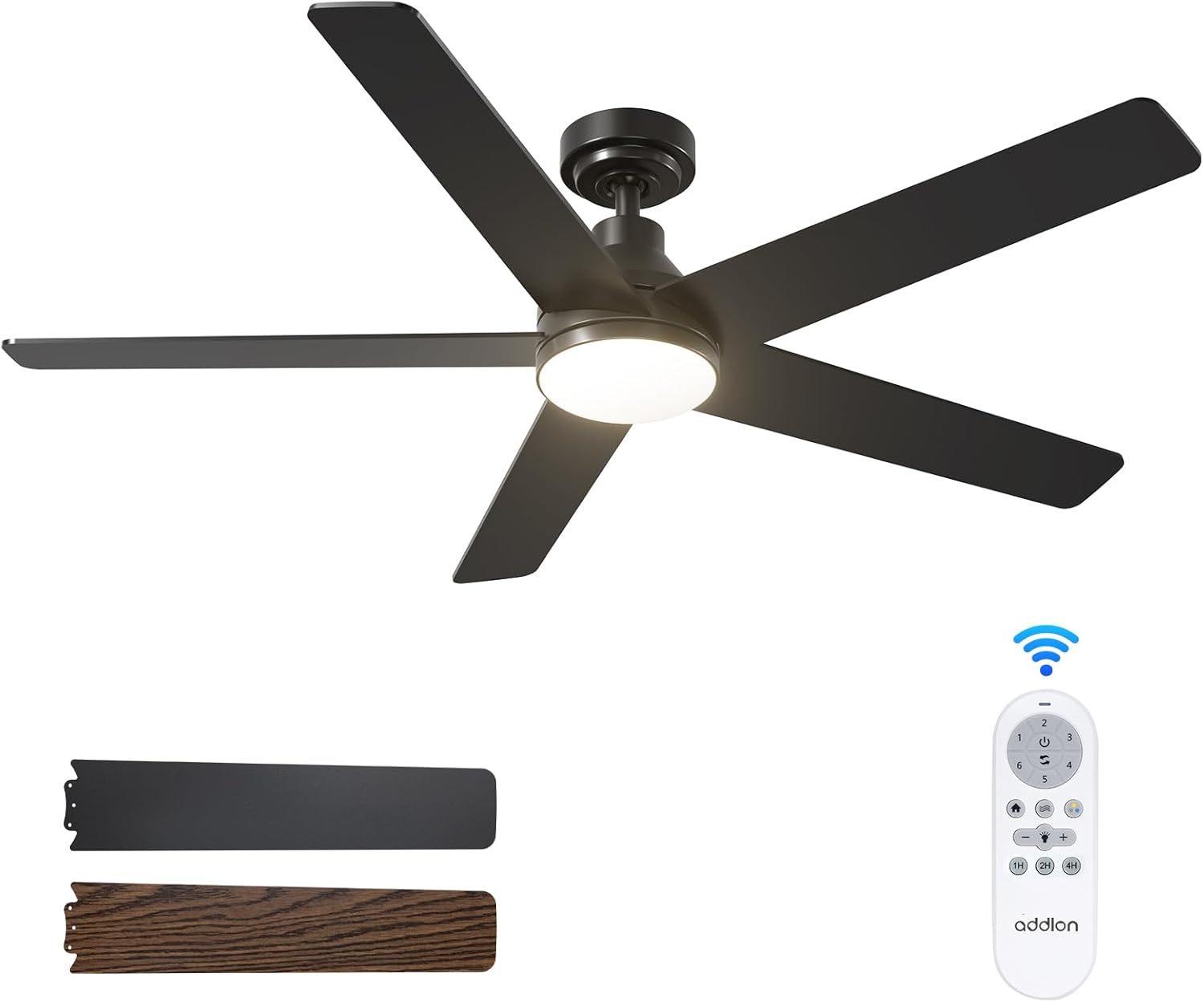 addlon 52 inch Ceiling Fan with Light and Remote Control Features