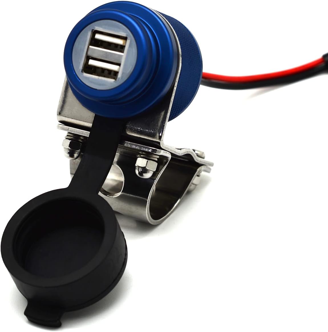 Cliff Top Motorcycle USB Charger Waterproof Dual USB Port 4.6A
