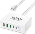 165W USB C Charging Station Hub - 6-Port GaN Fast Charger