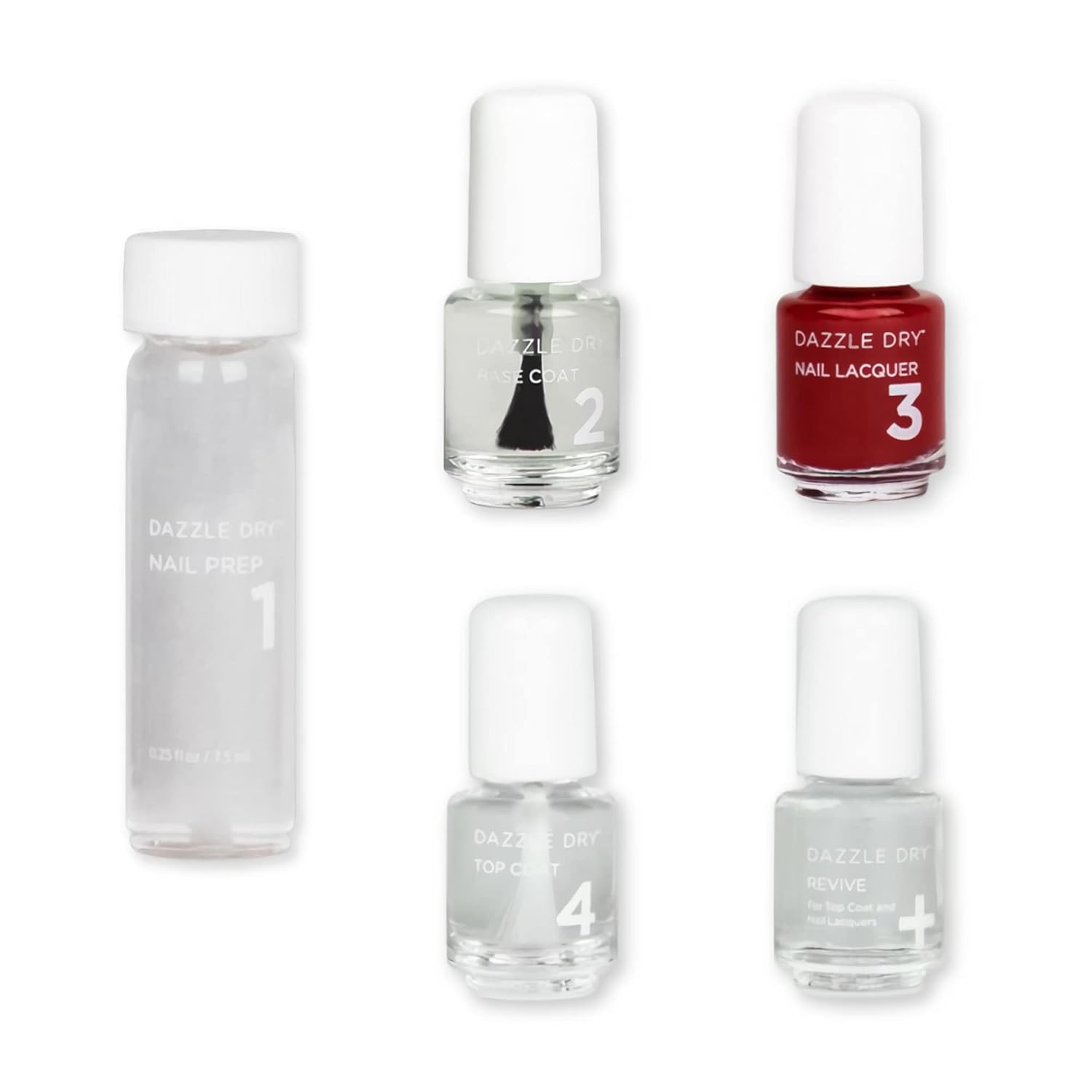 Dazzle Dry Mini Kit 4 Step System - Fast Track Cherry Red
