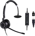 VT Wired UC Headset with Dual Noise-Cancelling Microphones - Clear