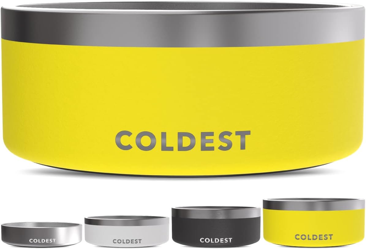 Coldest Dog Bowl - Heavy Duty Insulated Stainless Steel Design